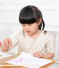 Painting of a little girl