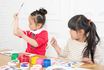 Painting little girl