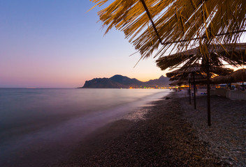 Majestic sunset over the Black Sea