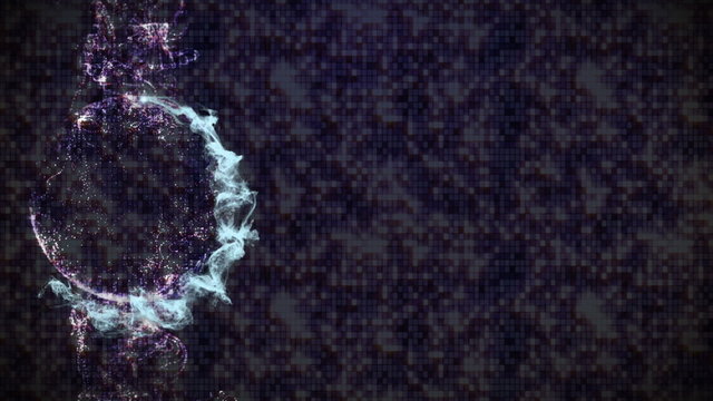 Disco Dance Background and Particles, Empty Ring