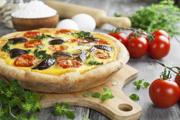 Vegetable quiche