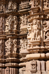 Detail of Khajuraho temple