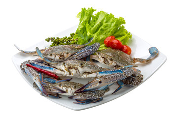 Raw blue crab
