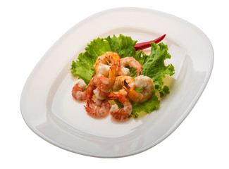 Unshelled king prawn