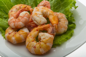 Unshelled king prawn