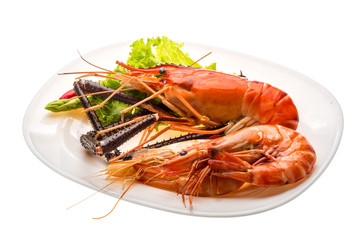 Giant Freshwater Prawn and king prawns