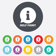 Help point sign icon. Information symbol.