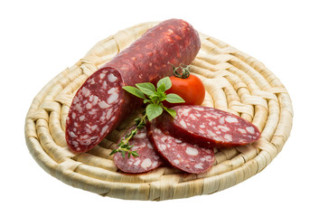 Salami sausages