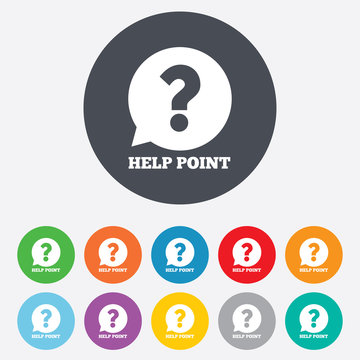Help point sign icon. Question symbol.