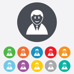 User sign icon. Person symbol.