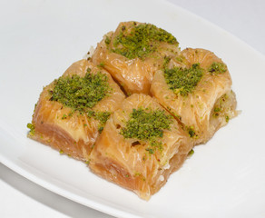 baklava with pistachios