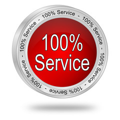 100% Service Button