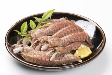 調理したシャコエビ