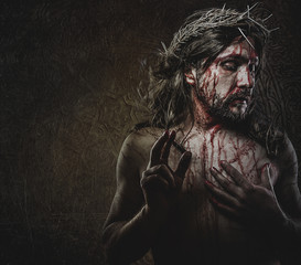 jesus, representation of Calvary, passion