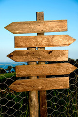 Wooden signs