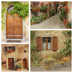 italian country lifestyle collage
