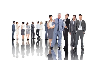 Fototapeta premium Composite image of business people