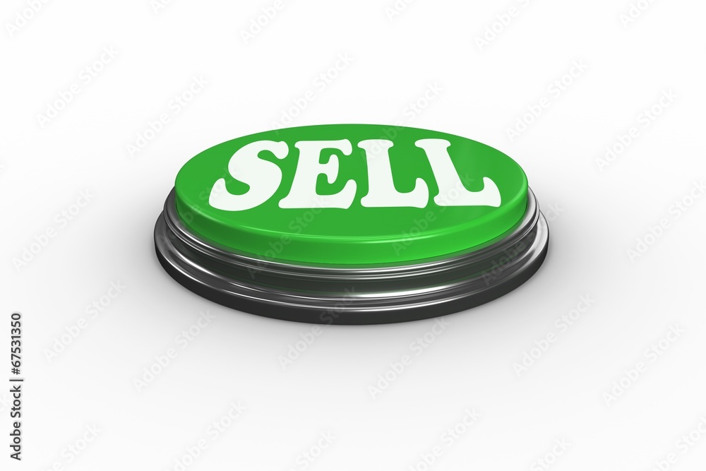 Poster sell on digitally generated green push button