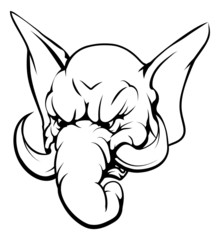 Elephant mascot character
