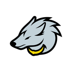 Wolf head sign