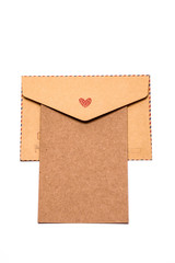 Brown gift envelope