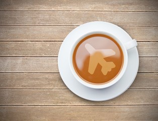 Composite image of airplane