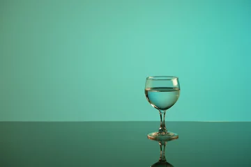 Crédence de cuisine en verre imprimé Bar Glass mit alkohol 