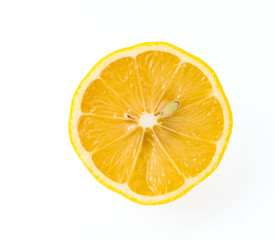 Lemon isolated on white