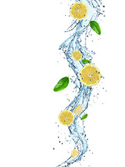 Fresh Fruit with water splash
