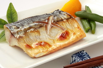 鯖の塩焼き