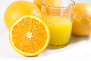 Orange with orange juice