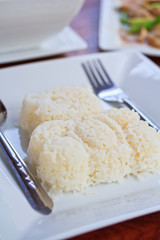 Steamed rice