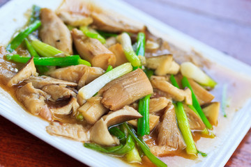 Fried mushrooms