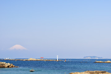 Obraz premium 森戸海岸