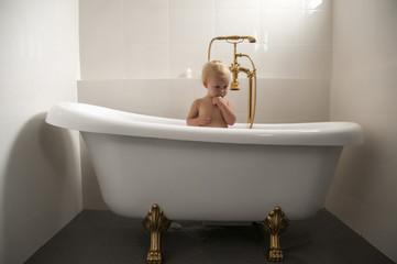 baby in a bathtub 02