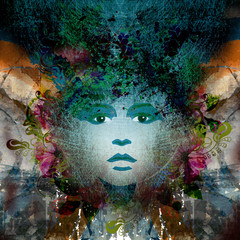 Abstract woman illustration