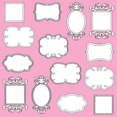 Vector Set of Doodle Frames and Borders - 67544117