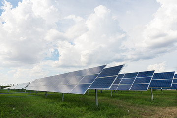 The solar farm for green energy in Thailand