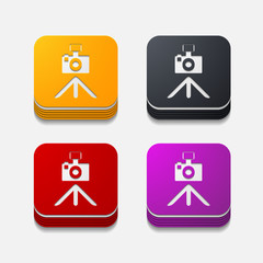 square button: photo