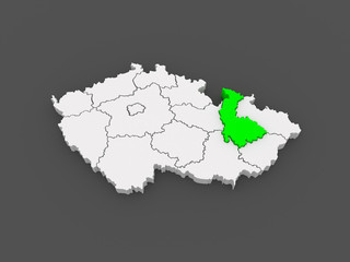 Map of Olomouc. Czech Republic.
