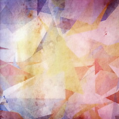 Abstract grunge colorful paper background, cubism
