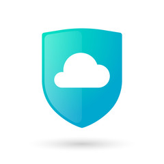 Shield icon with a cloud
