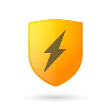 Shield icon with a lightning sign