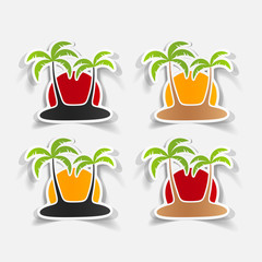 realistic design element: palm