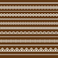 collection of vector lace