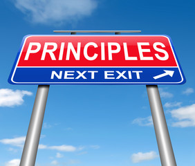 Fototapeta premium Principles concept.