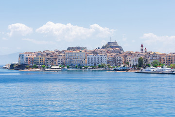 Fototapeta premium Corfu town. Capital city of Corfu island in Greece.