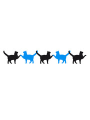 5 Spielende Katzen Muster