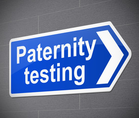 Paternity test concept.