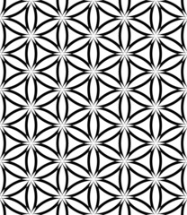 Seamless latticed pattern. Lacy circles and hexagons texture.